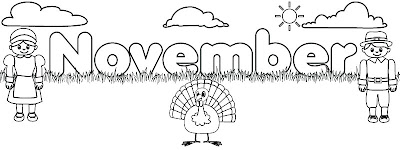 november calendar header