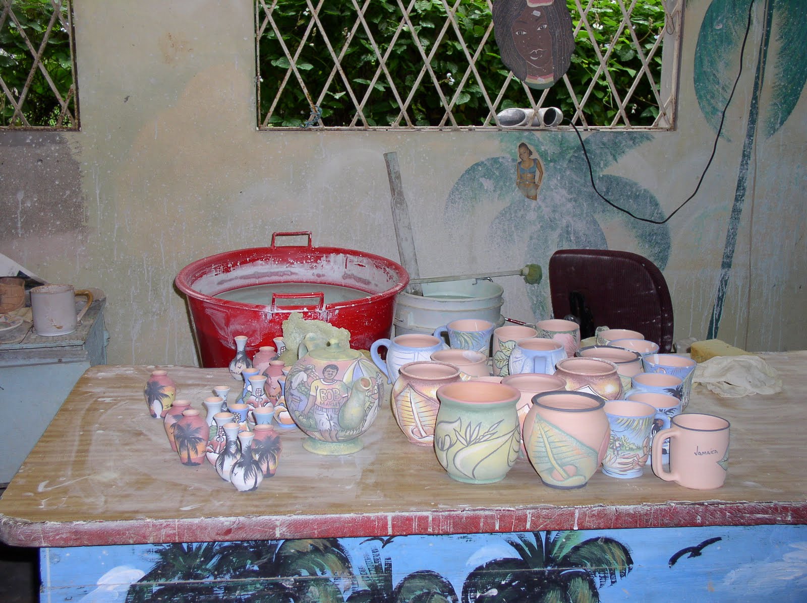Elena Rakochy Wassi Art Pottery Studio in Ocho Rios Jamaica