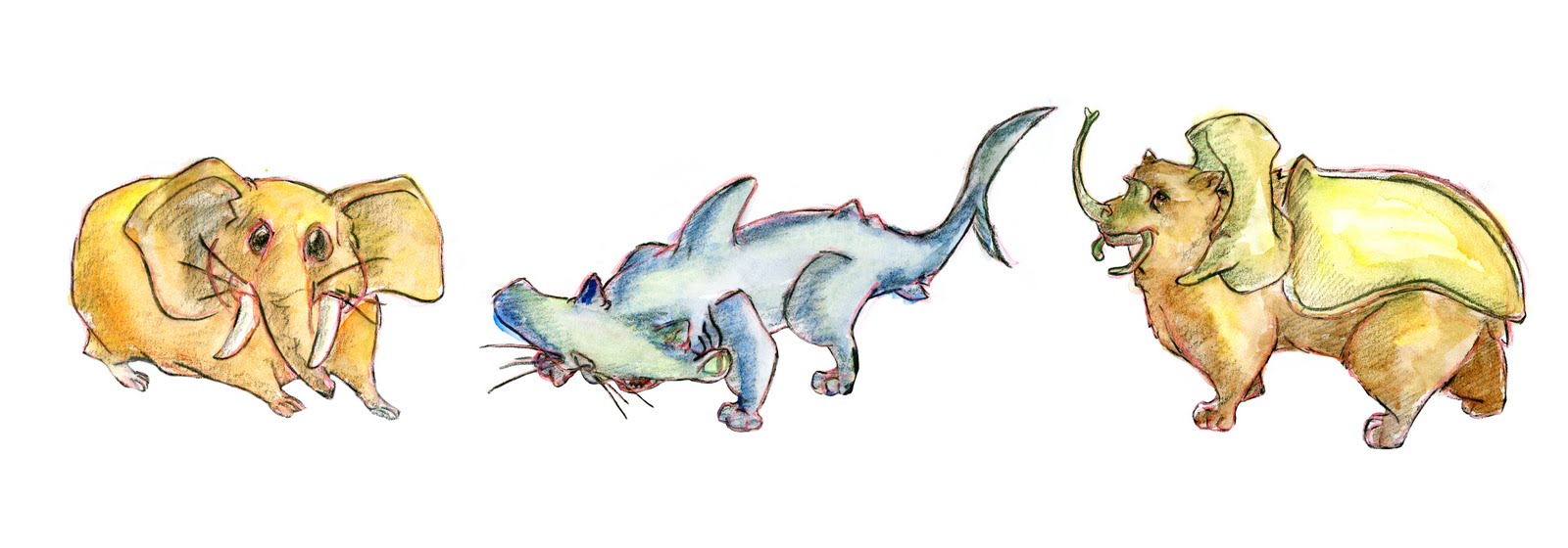 Ashley's Doodles Mixed Animals.