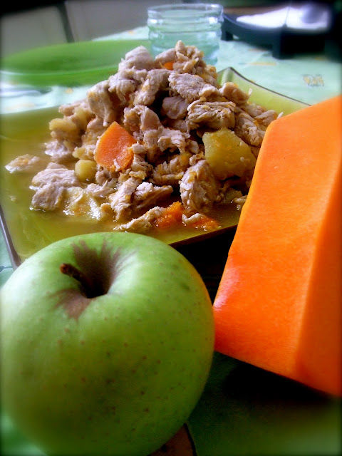 pavo con manzana, una receta Thermomix