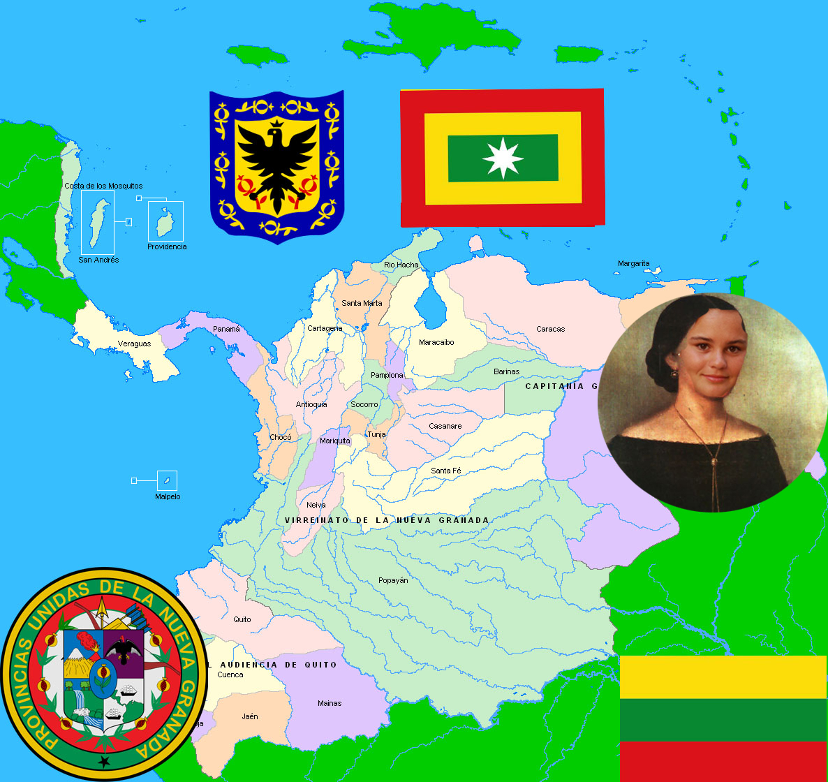 Mapa De La Nueva Granada Mapa De La Nueva Granada