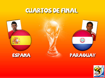 Partido España vs Paraguay Cuartos de Final