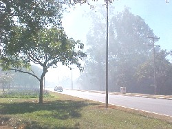 A fumaça nos castiga em Tangará da Serra