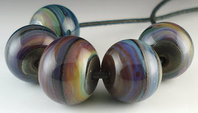 Luna 2 and Silver Plum Beads