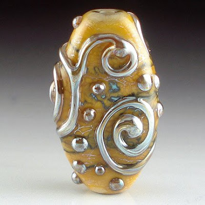 M-166 and Ivory Focal Bead