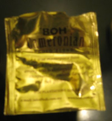 BOH Cameronian Gold Blend teabag packaging