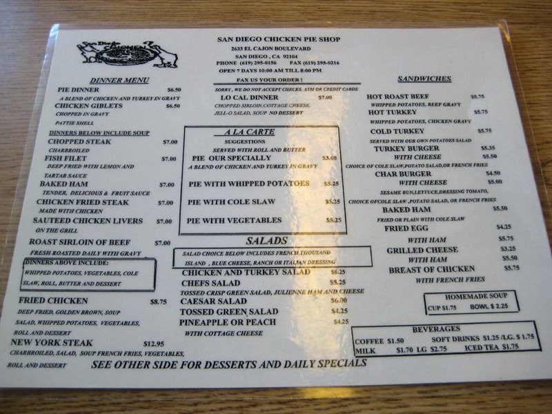 Featured image of post Steps to Prepare Chicken Pie Shop San Diego Menu