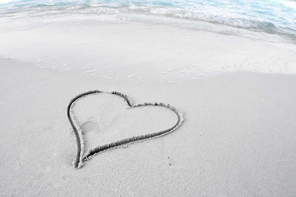 Heart In Beach