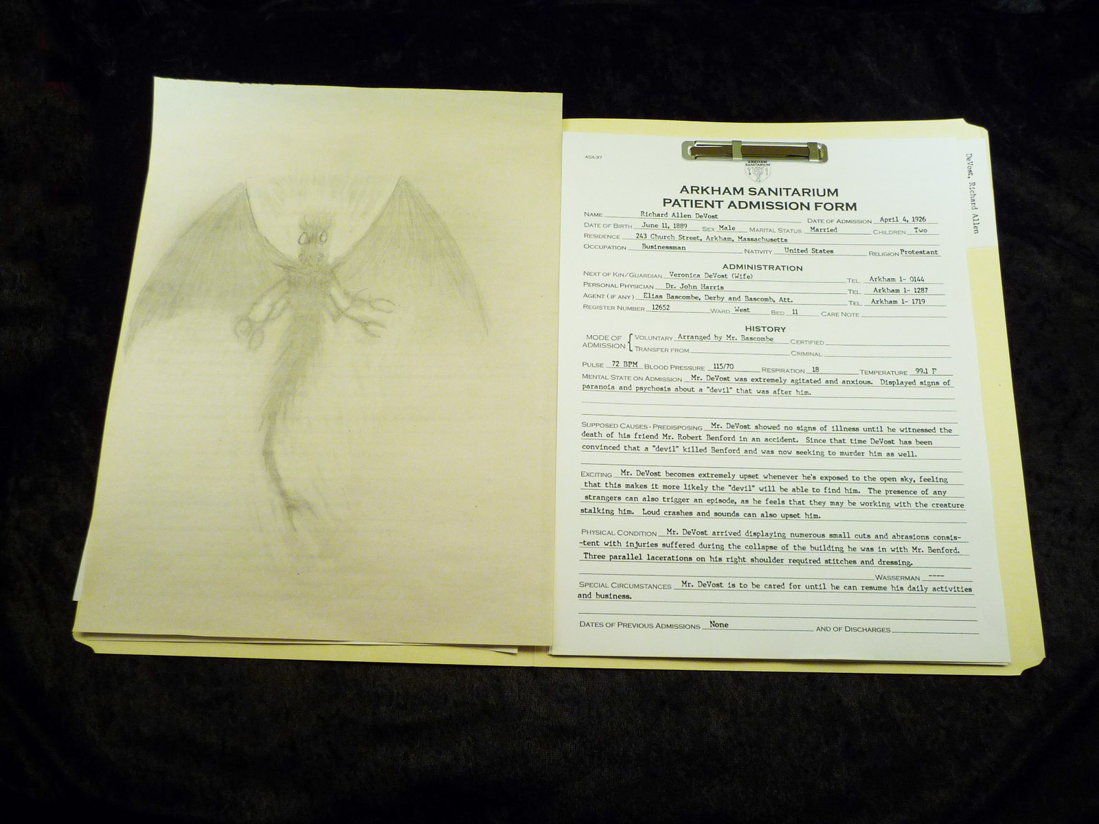 Propnomicon Patient File Folder