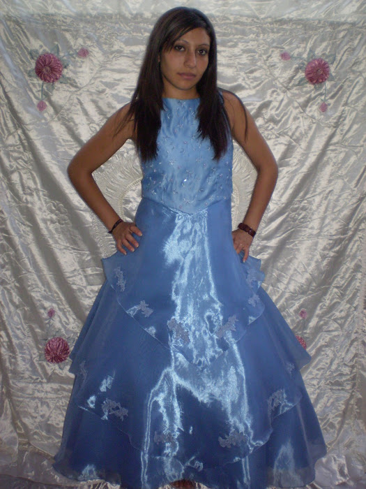 VESTIDO MUSELINA AZUL