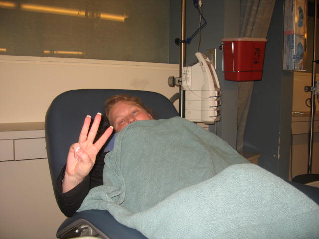 Chemo Treatment #3- I was freezing!!