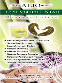 Perkembangan Penternakan Lintah Di Sabah Aljo+losyen+flyer