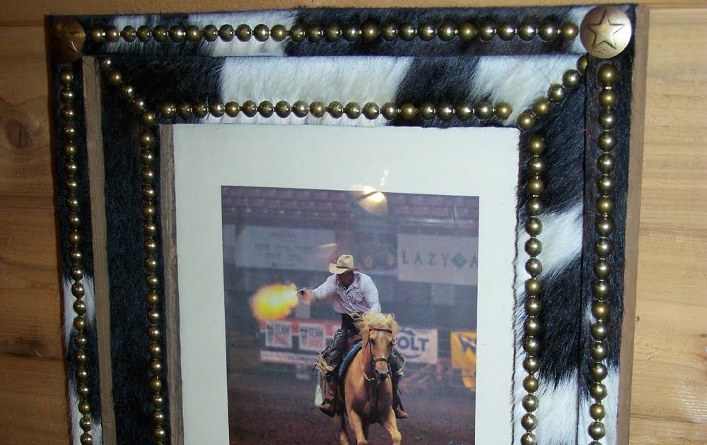 HM Valley Ranch Store Western Decor Cowhide Picture Frames, 11x14