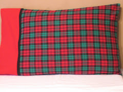 Christmas Plaid Flannel Pillowcase