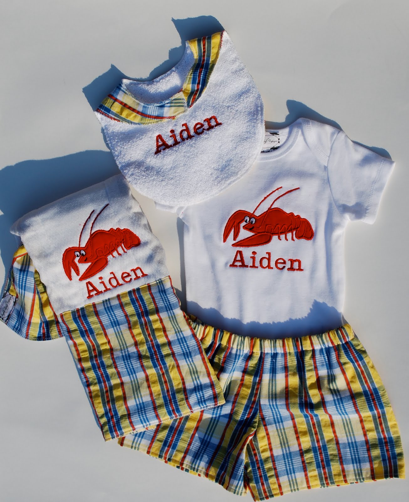 baby boy crawfish outfit