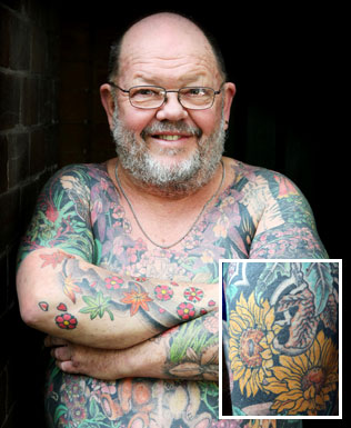 He worked with cult artist eX de Merci over 15 years to tattoo a 