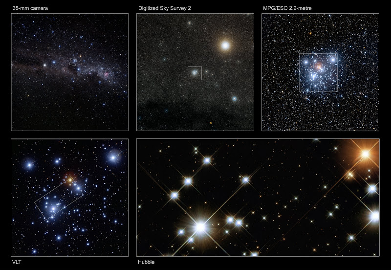 Composite Image of NGC4755, Kappa Crucis Cluster or Jewel Box