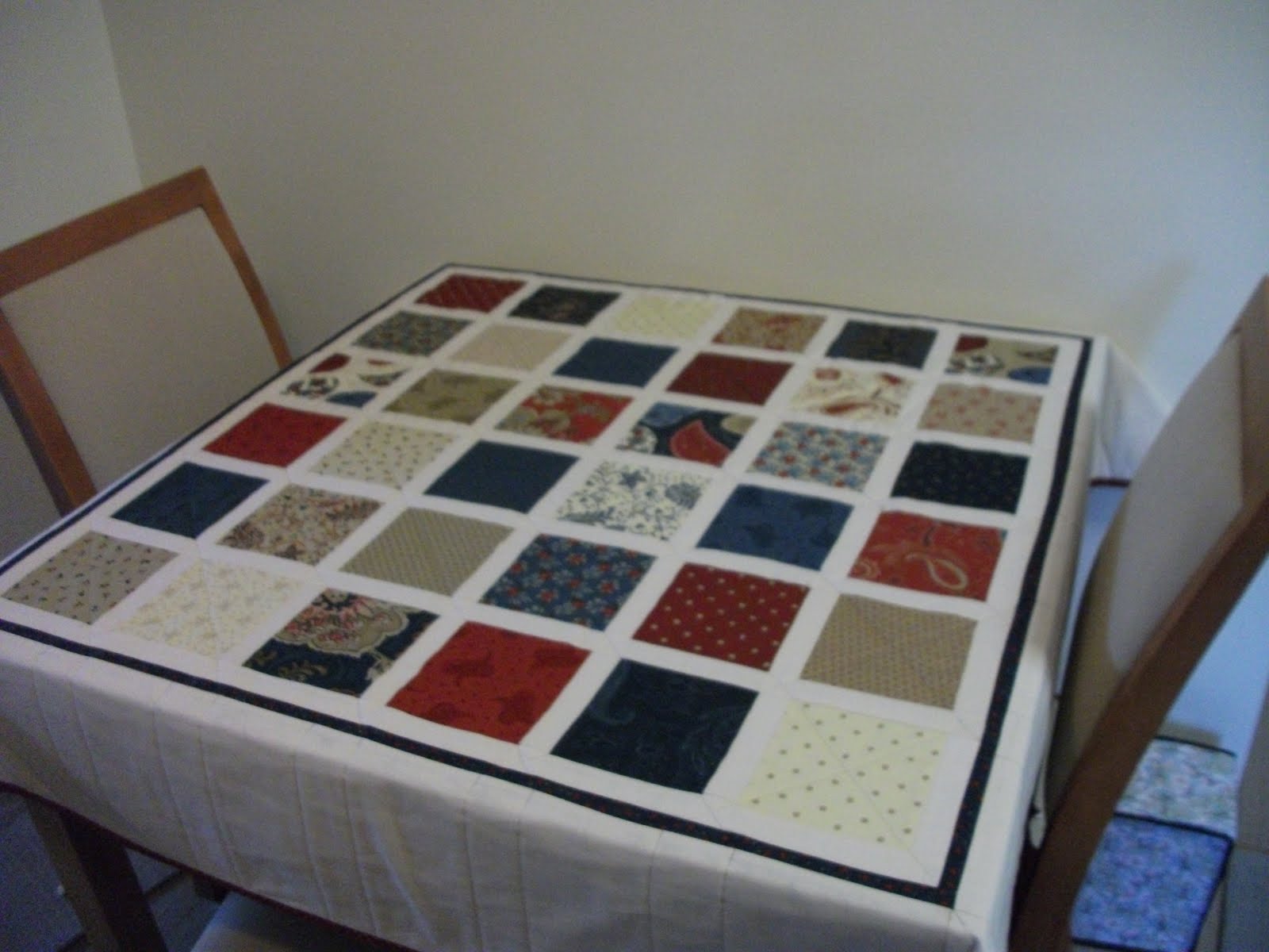 Stamping, Stitching & Stuff! Patchwork Tablecloth