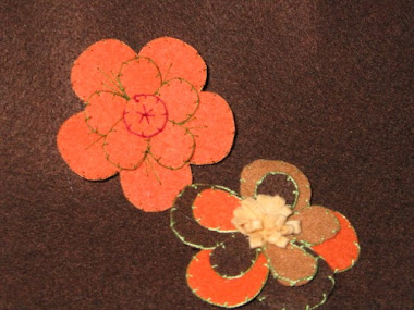 FLORES OTOÑALES(broches)