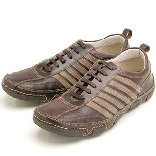 casual brown leather shoes