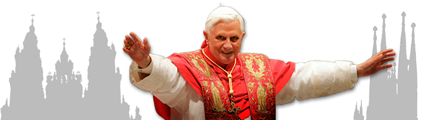 Visita de Benedicto XVI a Santiago de Compostela y Barcelona
