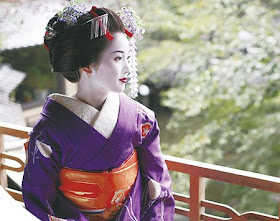 muñecas geisha de porcelana