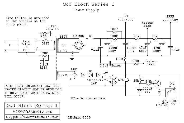 Schematic U0026 Wiring Diagram Odd Block Kt88 Series 1 Tube