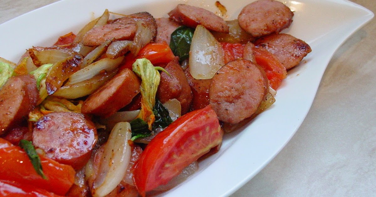 Pink Thumb Smoked Sausage Stir Fry