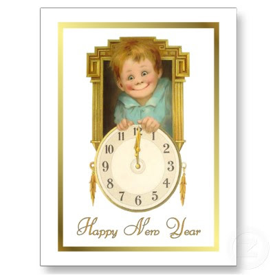 Vintage New Year Card