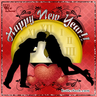 New Year Hugs And Kisses