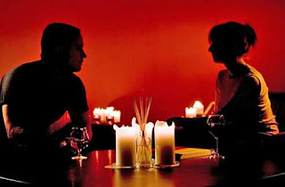 candle light romantic dinner