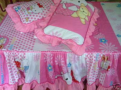Hello Kitty Single Beddings Bedsheet