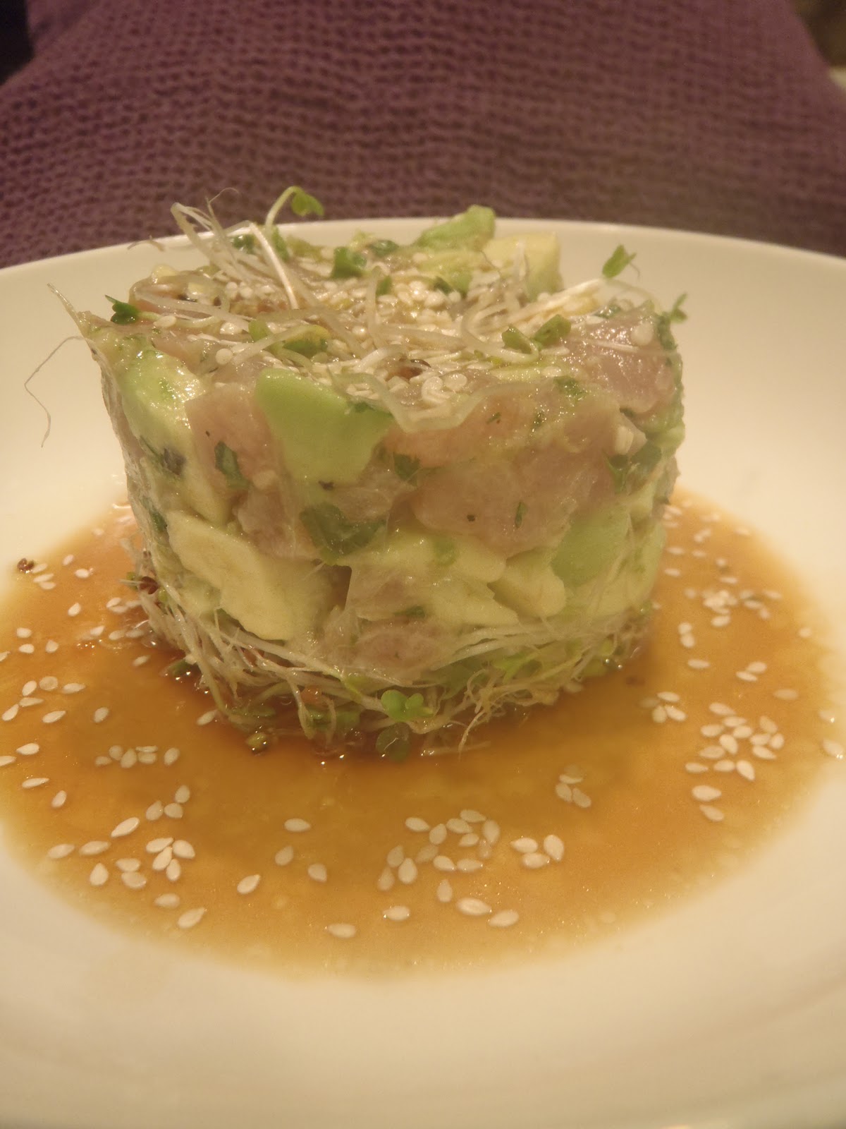 Toronto Bites A Tower of Tuna Tartare with Asian Dressing