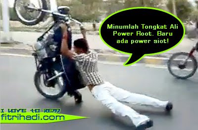 rempit power aksi hebat jatuh mati