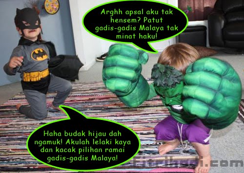 batman incredible hulk mad marah gambar amuk