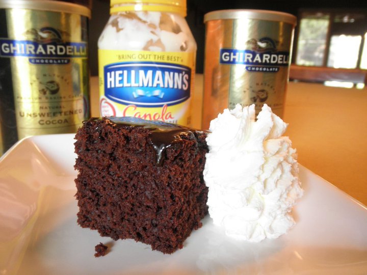 Food Pusher Chocolate Mayonnaise Cake