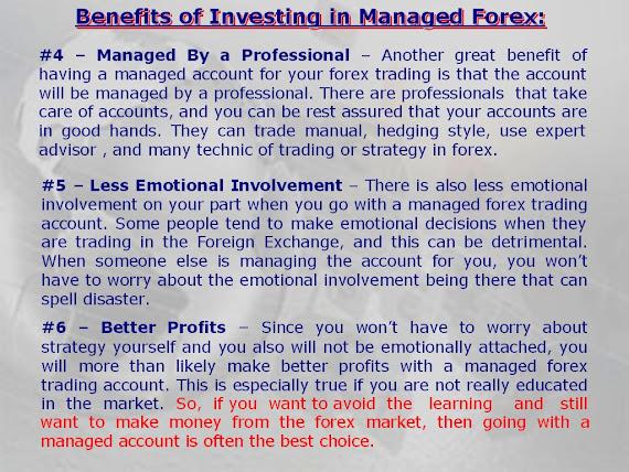 Forex managed accounts benefits