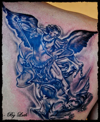 Jesselton Tattoo And Body Piercing: Luth's - "Son Of War, The Archangel"