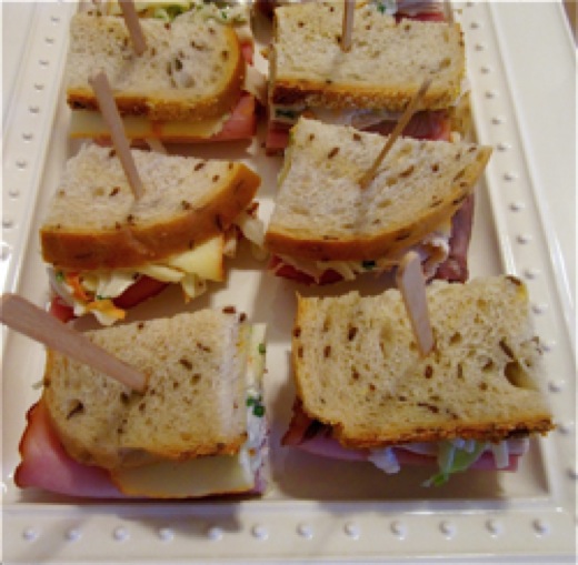 Appetizers for a poker party