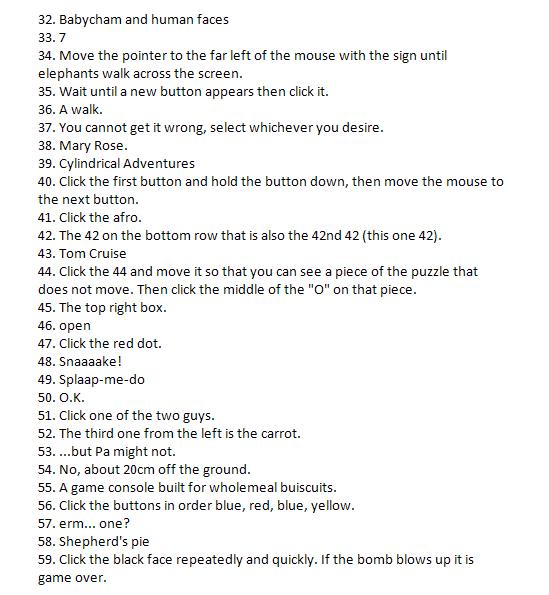 The Answers to the Impossible