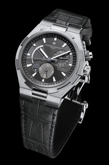 Les montres antimagnétiques amagnétiques - Page 2 Montre+Vacheron+Constantin+Overseas+Dual+Time+Acier+et+Titane
