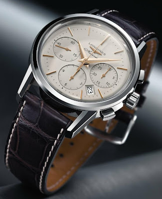 Montre Longines Chronographe avec roue à colonnes