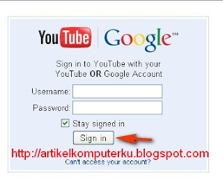 upload video di youtube