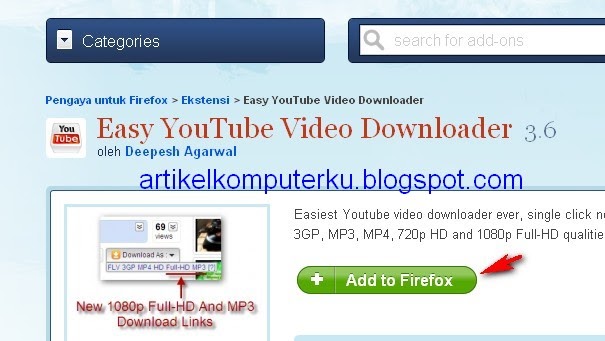 download youtube to mp4 add on