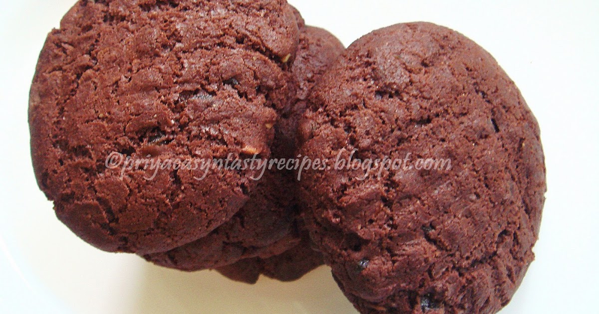 Priya's Versatile Recipes Vegan Dry Fruits & Chocolate Cookies