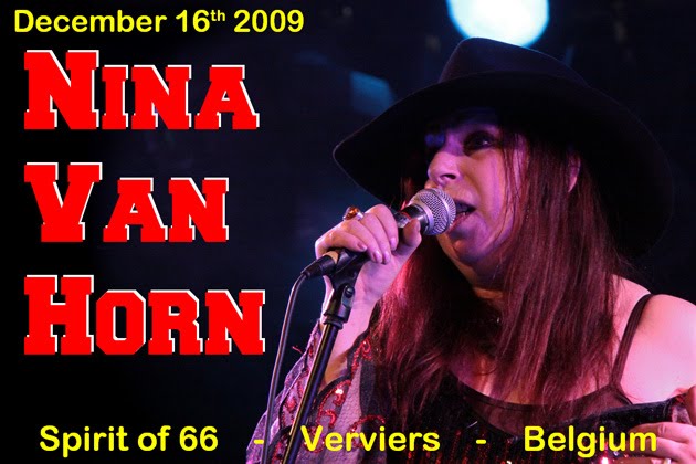 Nina Van Horn (16/12/09) at the "Spirit of 66" in Verviers, Belgium.