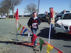 Hagen running a 5K