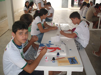 Destaques da 1ª oficina de pintura em TELA!