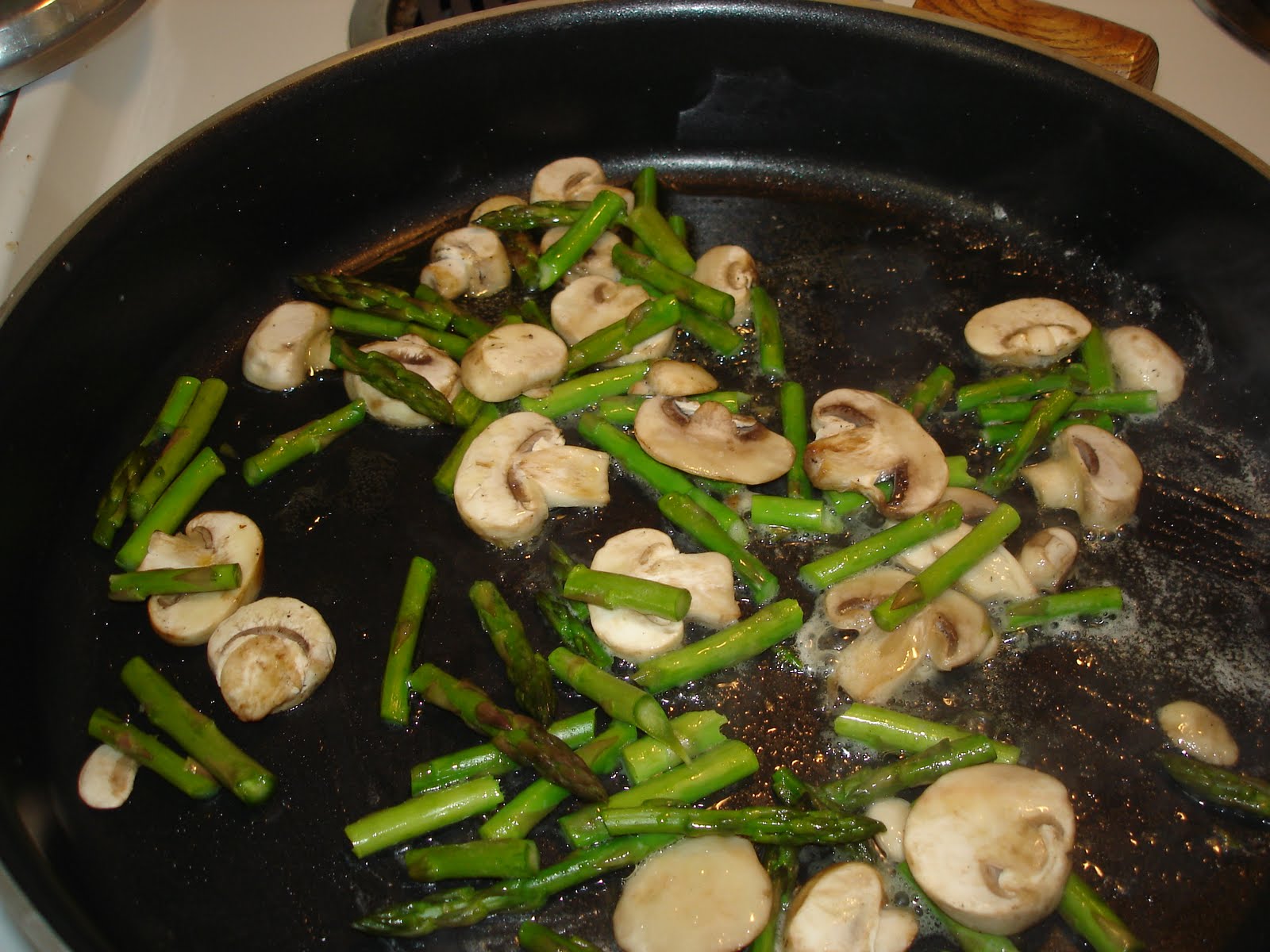 The Tiny Skillet Asparagus Mushroom Scramble