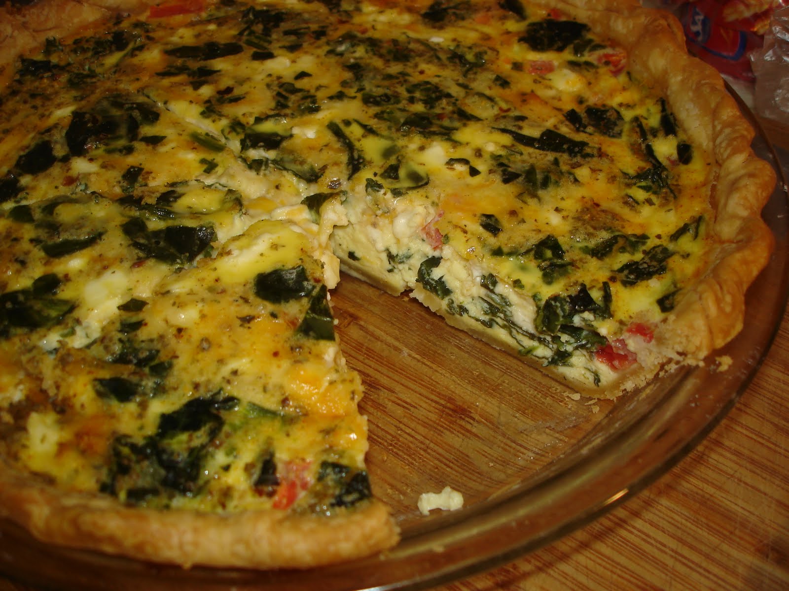 The Tiny Skillet: Spinach, Feta and Tomato Quiche